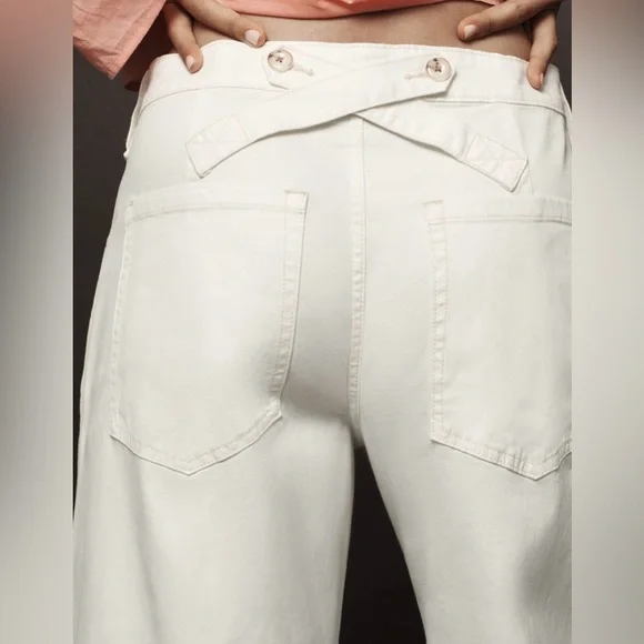 Pilcro puddle curve wide leg pants size 27 - Picture 3 of 16